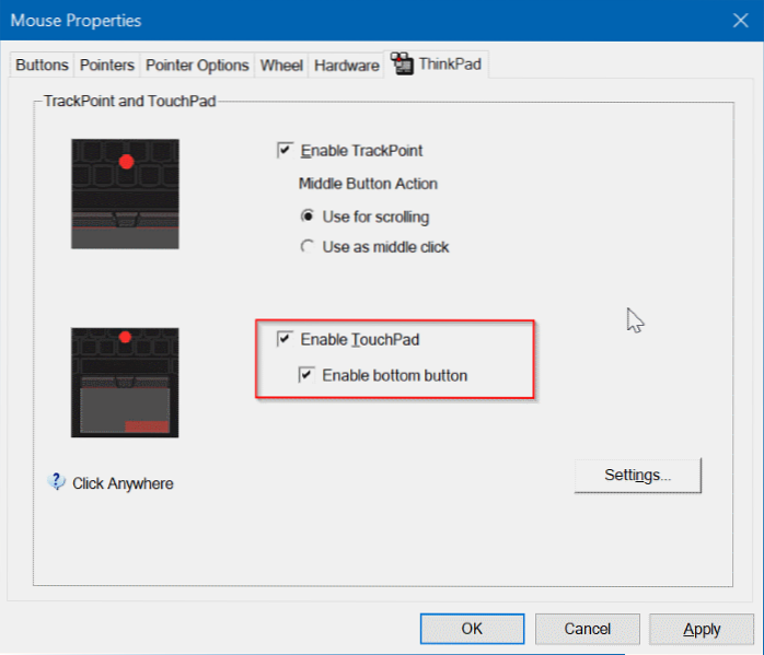 TouchPad Not Working On HP/Lenovo/Dell/Asus Running Windows 10