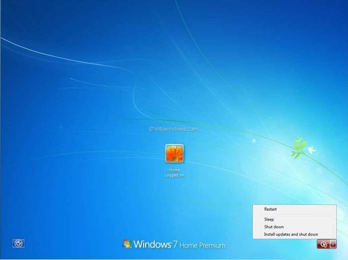 Trick To Shutdown Windows By Skipping Windows Update Installation