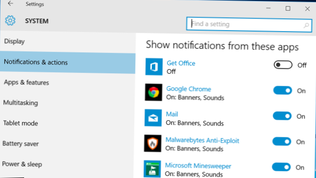 Turn Off The Get Office Notifications In Windows 10