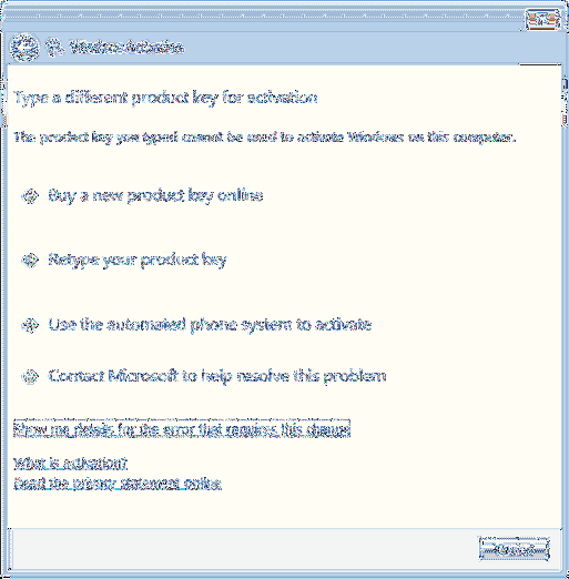 Não foi possível ativar o código de erro do Windows 7 0xC004C008