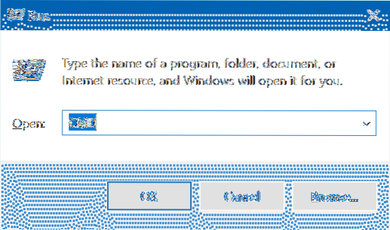 Use Run Command Box To Start Programs As Administrator In Windows 10