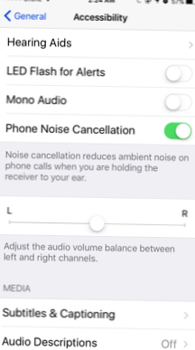 Použijte Mono audio kanál pro lepší zvuk při použití jednoho sluchátka