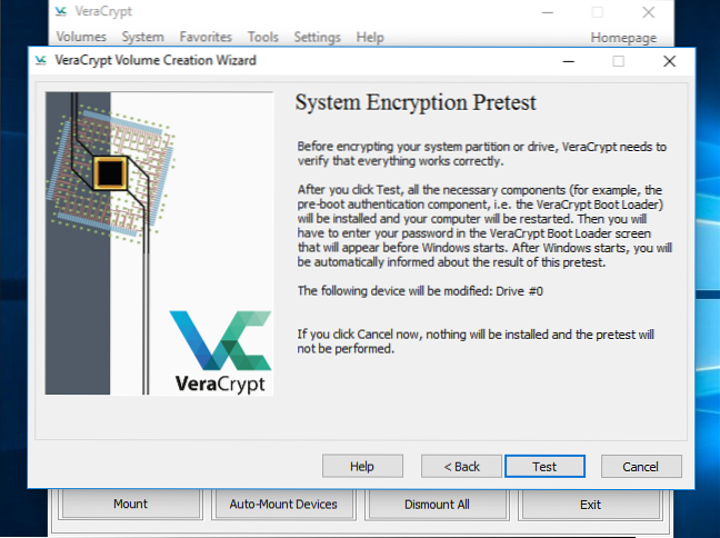 Use VeraCrypt to encrypt drives in windows PC