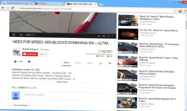 Pinner video per Chrome Mantieni i video di YouTube in vista mentre scorri verso il basso i commenti