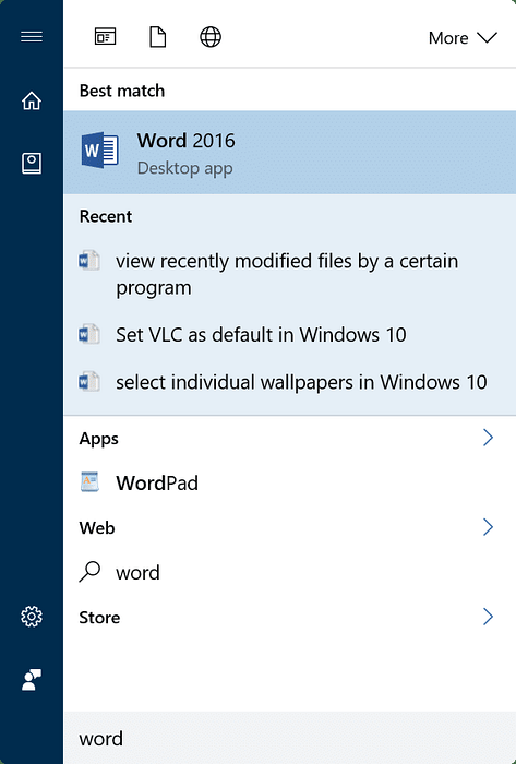 View Recently Created Files By A Specific Program In Windows 10
