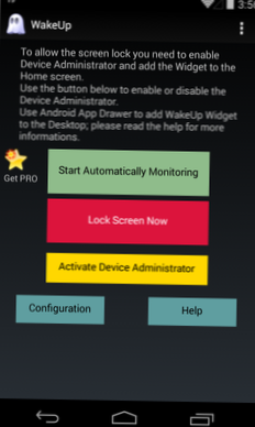 WakeUp tänds automatiskt på skärmen när du tar upp din enhet [Android]