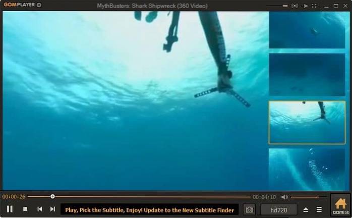 Titta på 360 graders videor på Windows 10 PC