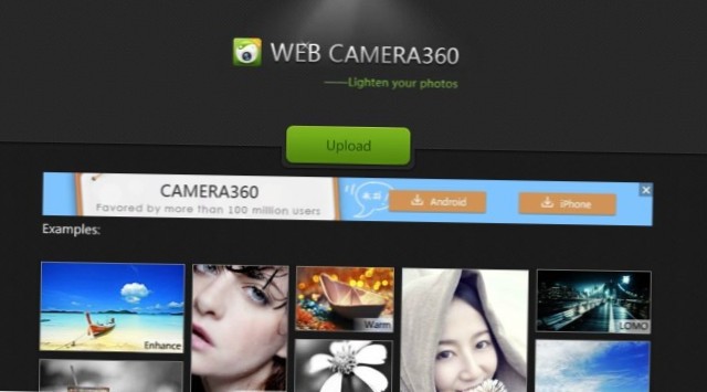 Web Camera360 Is An Online Variant Of The Popular Photo Editing App