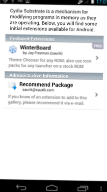 Qu'est-ce que le substrat Cydia pour Android