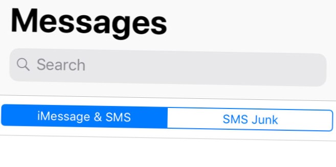 Co jsou nevyžádané SMS v aplikaci Zprávy v iOS 11