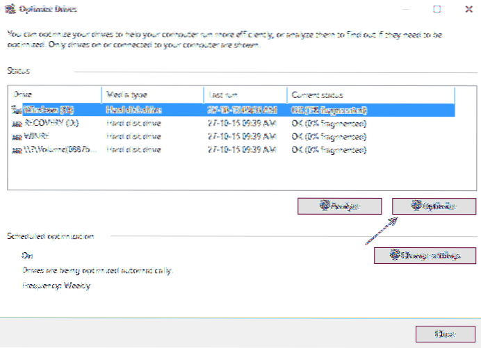 Windows 10 proces de defragmentare pas cu pas