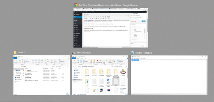 Taste rapide Windows 10 care nu existau înainte