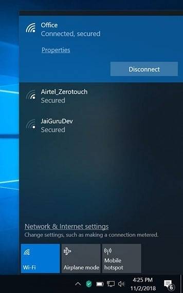 Windows 10 mostra l'icona Ethernet invece del Wi-Fi nella barra delle applicazioni