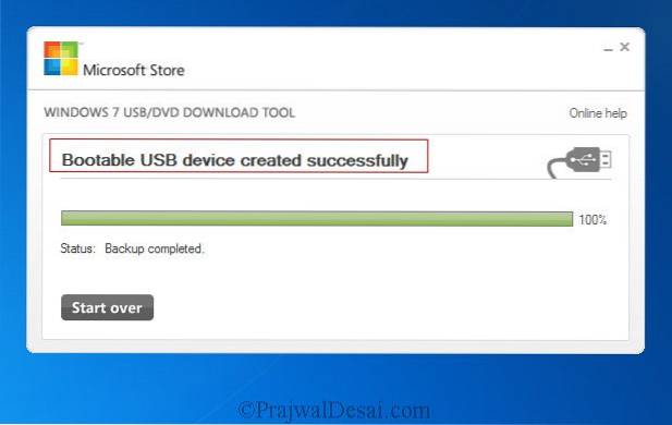 Instrumentul de descărcare USB / DVD Windows 7 este acum instrumentul de descărcare Windows USB / DVD
