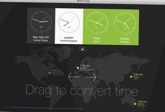 World Clock is A Visual Time Keeping App With A Day/Night Tool [Mac]