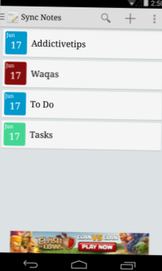 Skriv noter og synkroniser dem til Dropbox eller Google Drive [Android]