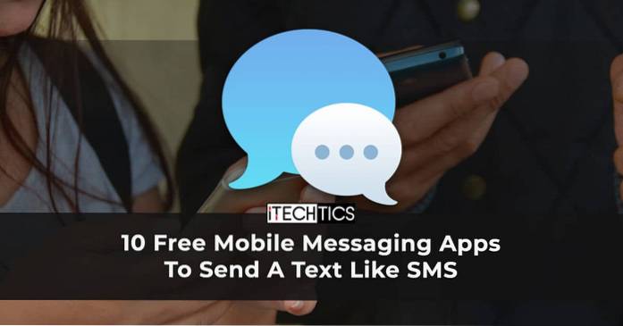 10 app di messaggistica mobile gratuite per inviare un testo come un SMS