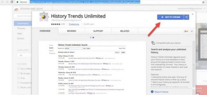 2 maneiras de manter a história do Google Chrome para sempre