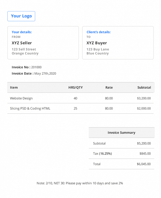 2 websteder til generering af fakturaer online gratis