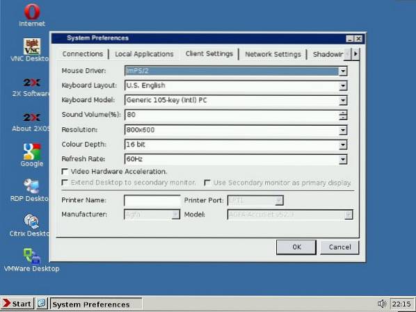 2X ThinClientOS A Linux-Based Thin Client System