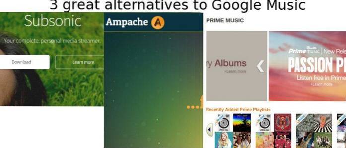 3 grandes alternativas a Google Music