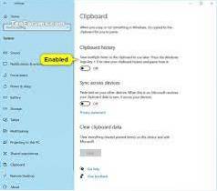 4 moduri de a activa și vizualiza istoricul clipboardului Windows 10