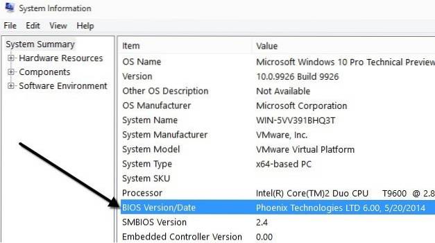 4 způsoby, jak získat informace o verzi systému BIOS v systému Windows