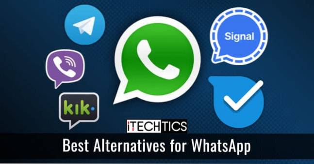 As 5 melhores alternativas de WhatsApp para mensagens seguras