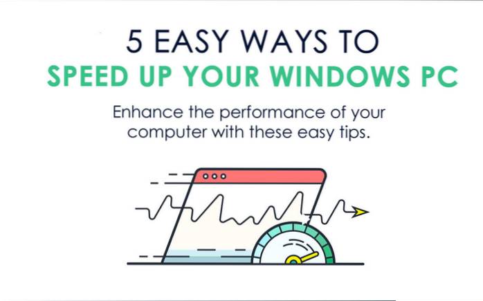 5 manieren om uw Windows-pc sneller te maken