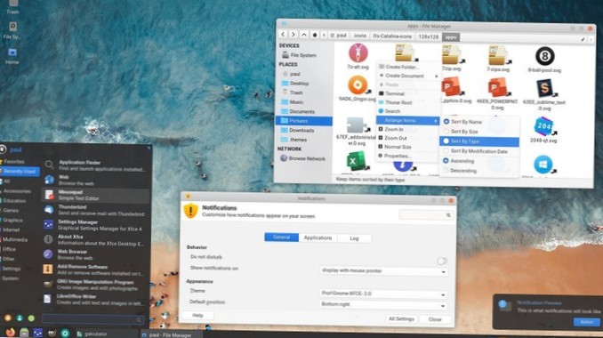 6 úžasných desktopových motivů XFCE k instalaci