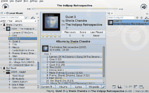 6 Useful Widgets For Amarok Music Player