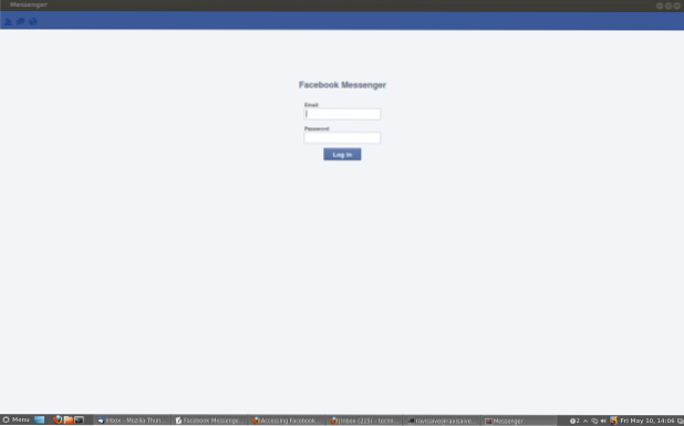 Zugriff auf Facebook Messenger über Linux Desktop