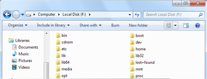Adgang til Linux-volumener fra Windows