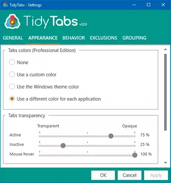 Adicione a interface do usuário com guias a qualquer programa no Windows 10