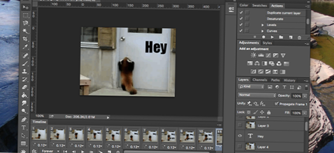 přidat text do gif photoshopu