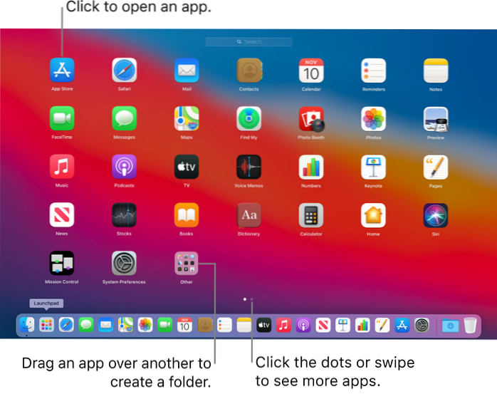 Tout sur Launchpad pour Mac