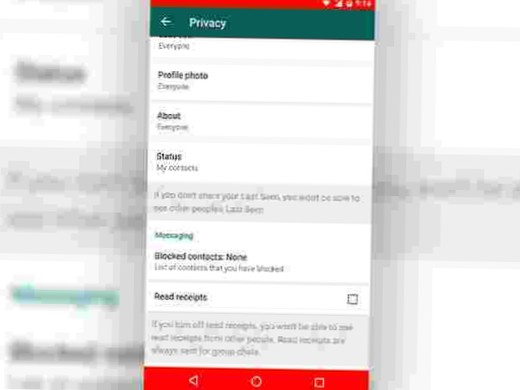 android disable read receipts