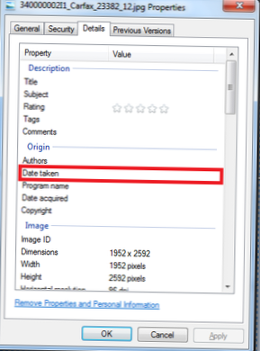 android få exif-data från bilden