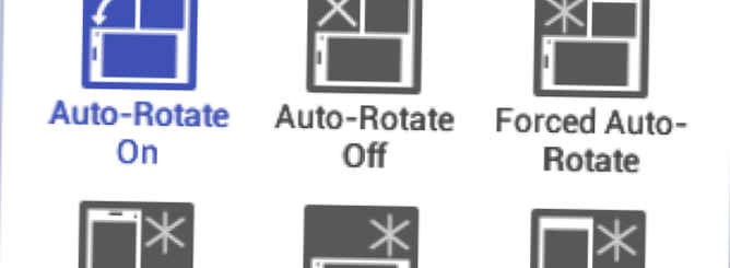android rot skärm orientering