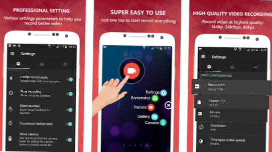 android screen record