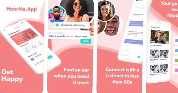 app for at se den person, du taler med