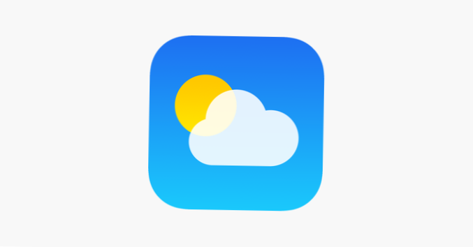 application météo apple pour ipad