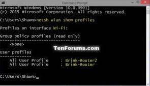 Backup și restaurare profiluri de rețea Wi-Fi în Windows