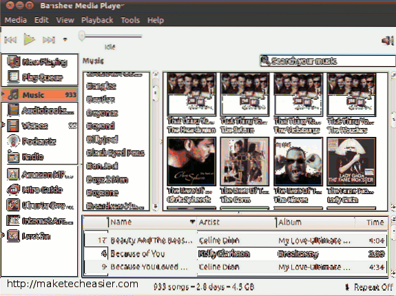 Banshee es lo suficientemente bueno como para ser el reproductor de música predeterminado para Ubuntu?