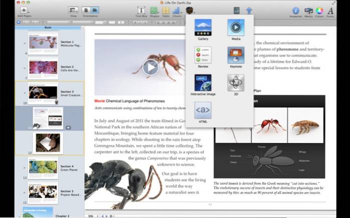 Deveniți un autor apreciat cu iBooks Author pentru Mac