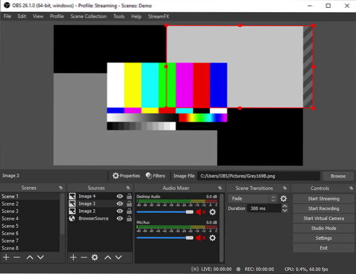 Trasmetti flussi video su Linux con Open Broadcaster