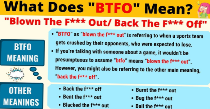 BTFO-Bedeutung Was bedeutet BTFO??
