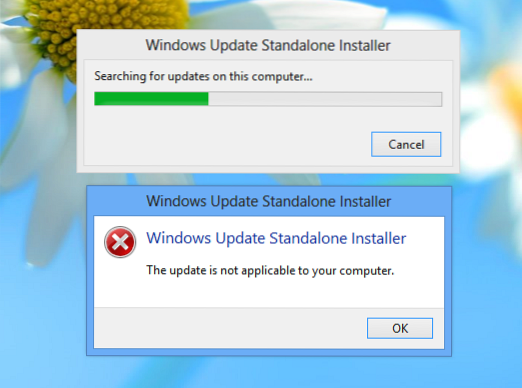 Omita el error 'La actualización no se aplica a su computadora' e instale Windows 8.1 Vista previa