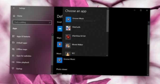 Can't Set Default Apps on Windows 10 Change Default Programs (Settings Page) Easily