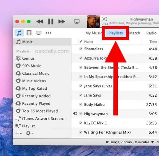 Change Sidebar Categories in Finder and iTunes